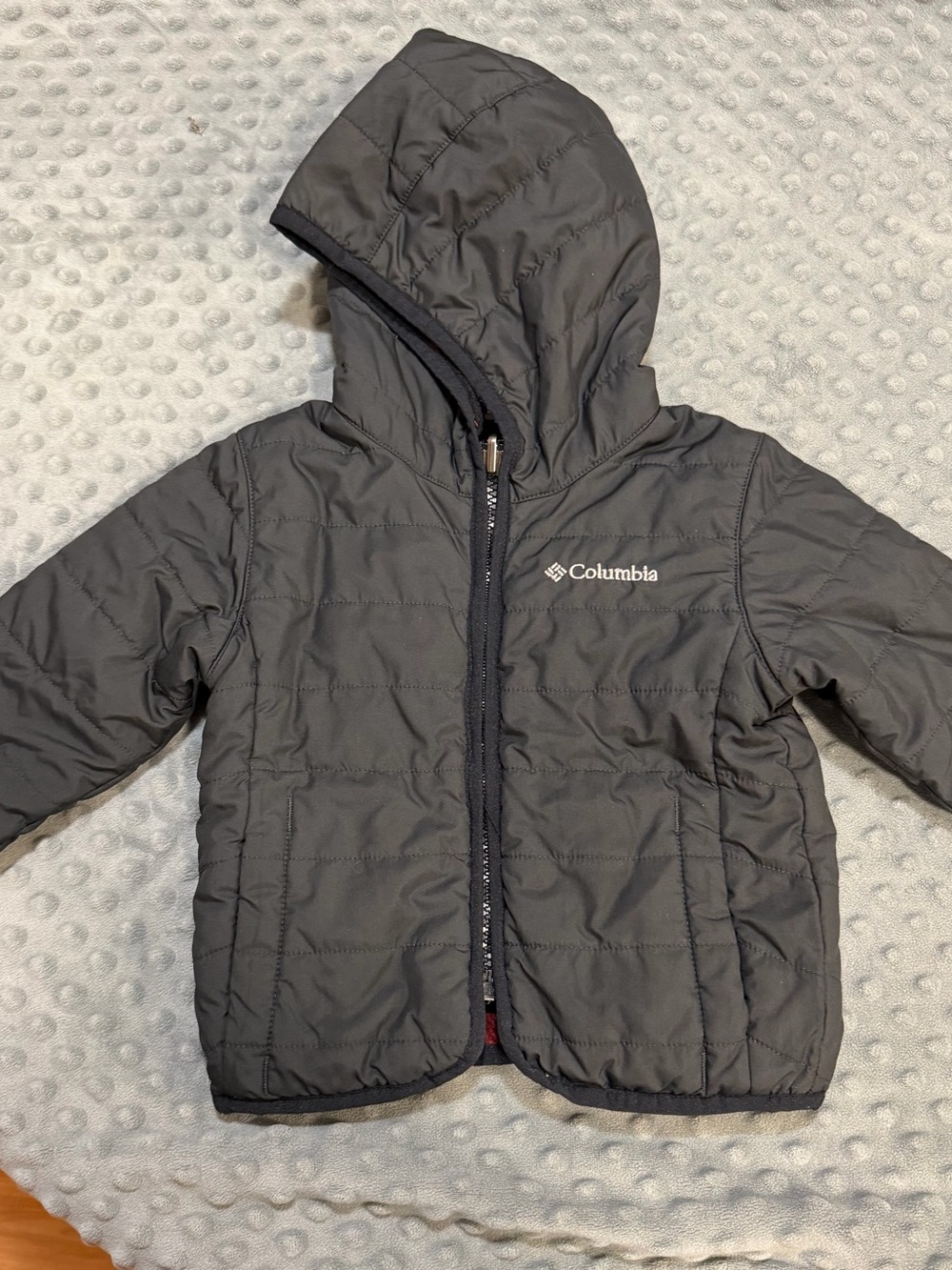 Columbia Black Kids Hooded Puffer Jacket